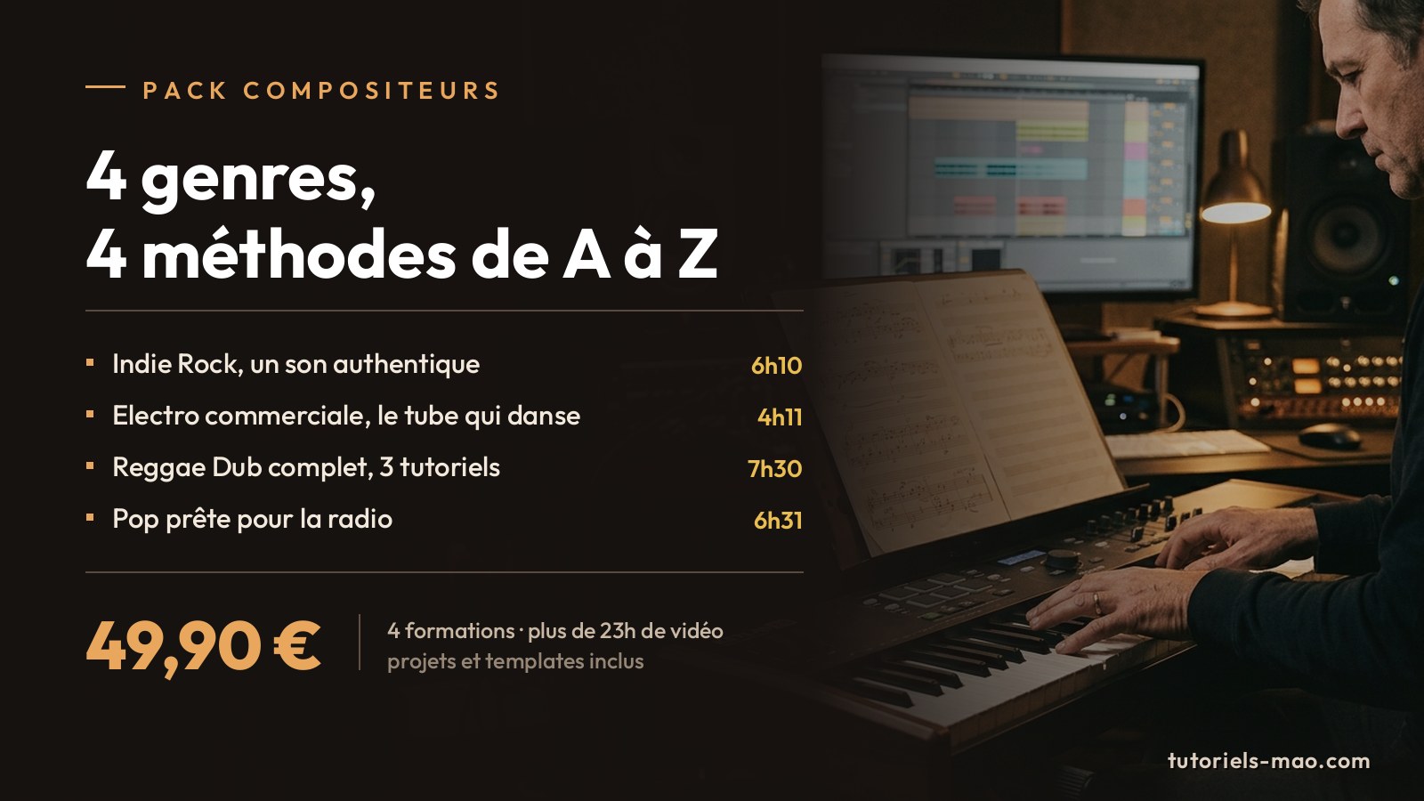 Pack Compositeurs : 4 genres, 4 méthodes de A à Z